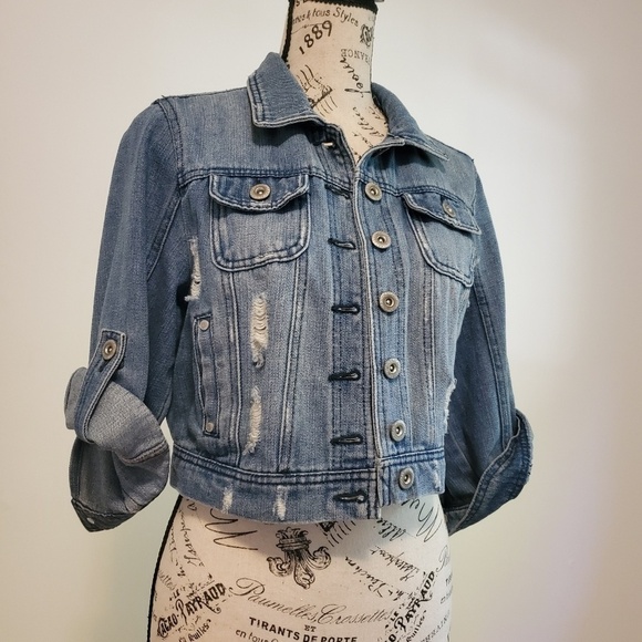 One ❤ Clothing Jackets & Blazers - Distressed Jean's jacket